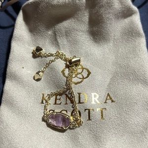 Kendra Scott amethyst bracelet